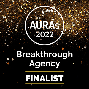 Auras 2022 breakthrough agency finalist logo